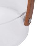 Glass Fruit Bowl, Basket with Wooden Handle and Divider - Image 8