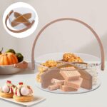 Glass Fruit Bowl, Basket with Wooden Handle and Divider - Image 5