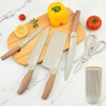 6 Piece Knife Set with Block - Image 7