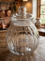 Clear Glass Candy Jar with Lid - Image 6