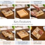 Luxury Dry Fruit Tray with 4 Glass Bowls - Image 6