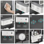 Toothpaste Dispenser with Toothbrush Holders - Image 9
