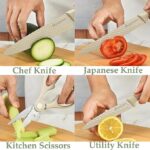 6 Piece Knife Set with Block - Image 5