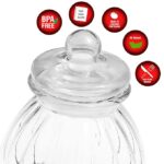 Clear Glass Candy Jar with Lid - Image 3