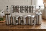 Kitchen Collection 10-Piece Stainless Steel Kitchen Set with Stand