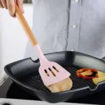 12 Pcs Silicone Kitchen Tool Set with Wooden Handles - Image 8
