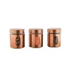 Glass Grocery Container  - 380 ml (Pack of 1, Beige)
