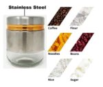 Steel Cover Window Clear Glass Jars - Image 5