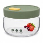 Airtight Glass Jar with Silicone Lid (900ml)