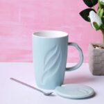 Coffee Tea Ceramic Mug Soft Pastel Colors - Mint, Blue, Pink & Lime. - Image 6