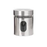 Clear Glass Steel Window Storage Jars - Image 2