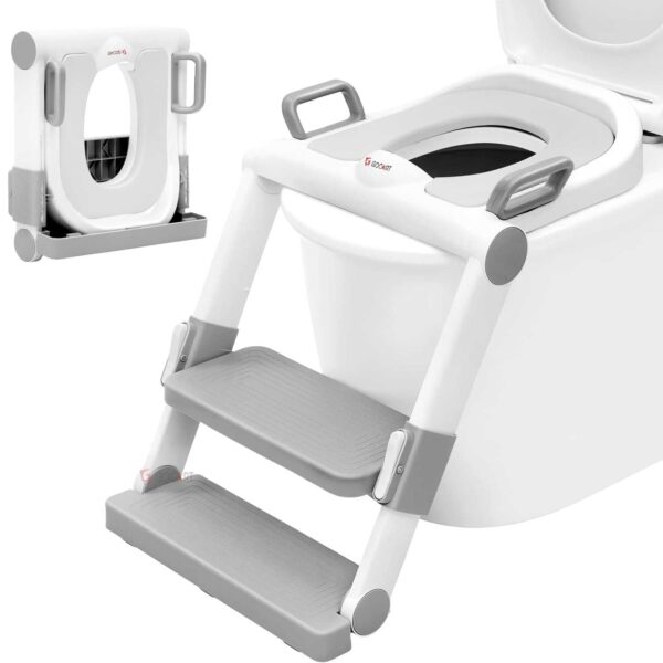 Foldable Potty Training Seat with Stairs