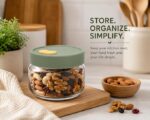 Airtight Glass Jar with Silicone Lid (900ml) - Image 4