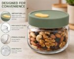 Airtight Glass Jar with Silicone Lid (900ml) - Image 3