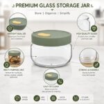 Airtight Glass Jar with Silicone Lid (900ml) - Image 5