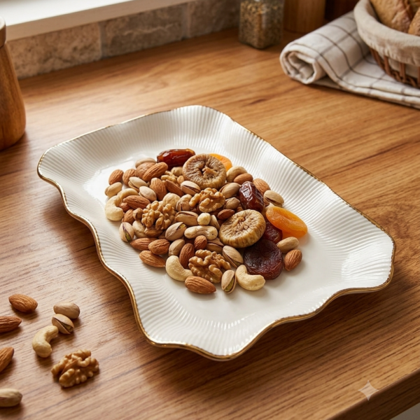 Elegant ceramic serving platter