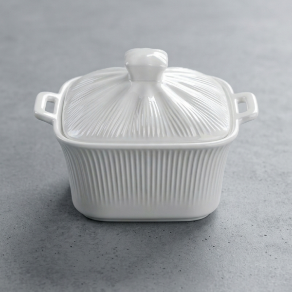 Ceramic Serving Bowl with Lid