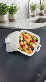 Ceramic Serving Bowl with Lid - Image 2
