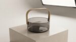 Premium Glass Fruit Basket with Bamboo Handle - Image 3