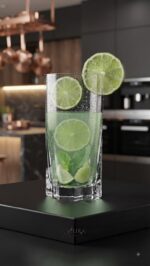Aura Faceted Highball Glass (370ml) - Image 2