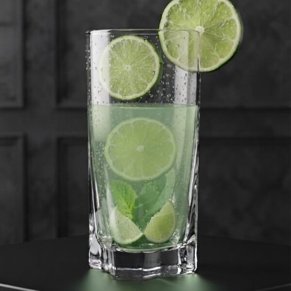 Aura Faceted Highball Glass (370ml)