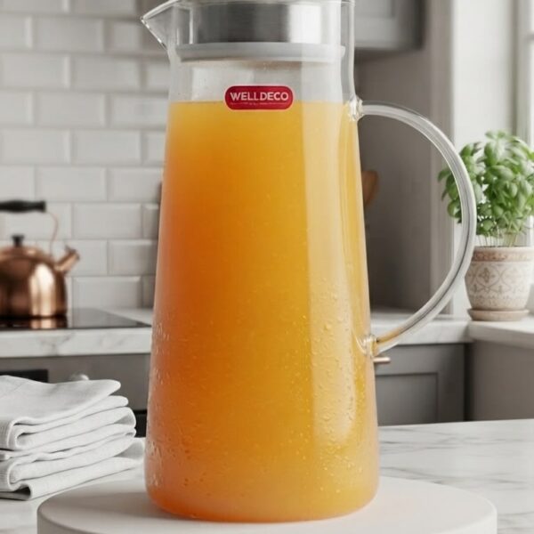 Clear Glass Jug with Infuser (1.3Ltr)