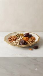 Luxury Ceramic Dry Fruit Tray - White & Gold Ceramic - Image 5