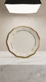 Luxury Ceramic Dry Fruit Tray - White & Gold Ceramic - Image 6