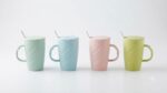 Coffee Tea Ceramic Mug Soft Pastel Colors - Mint, Blue, Pink & Lime. - Image 8