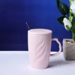 Coffee Tea Ceramic Mug Soft Pastel Colors - Mint, Blue, Pink & Lime. - Image 5