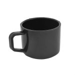 Black Melamine Cup Set of 1