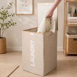 Laundry Basket with Lid and Handles - Image 3