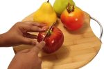 Wooden Bamboo Cutting Board with Handle - Image 5