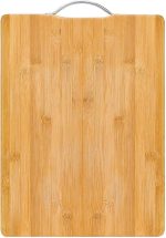 Wooden Bamboo Cutting Board with Handle (Medium Size)