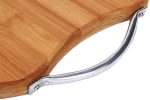 Wooden Bamboo Cutting Board with Handle - Image 2