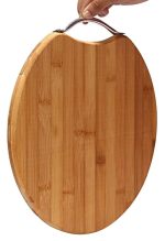 Wooden Bamboo Cutting Board with Handle - Image 6