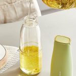 Oil and Vinegar Dispenser with Automatic Opening and Closing Cap - Image 2