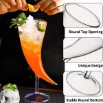 Horn Shaped Cocktail Glasss - Image 2