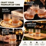 Rotating Crystal Glass with LED Lights - Image 4