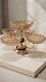 Luxury 5-Bowl Rotating Dry Fruit Serving Stand - Image 3