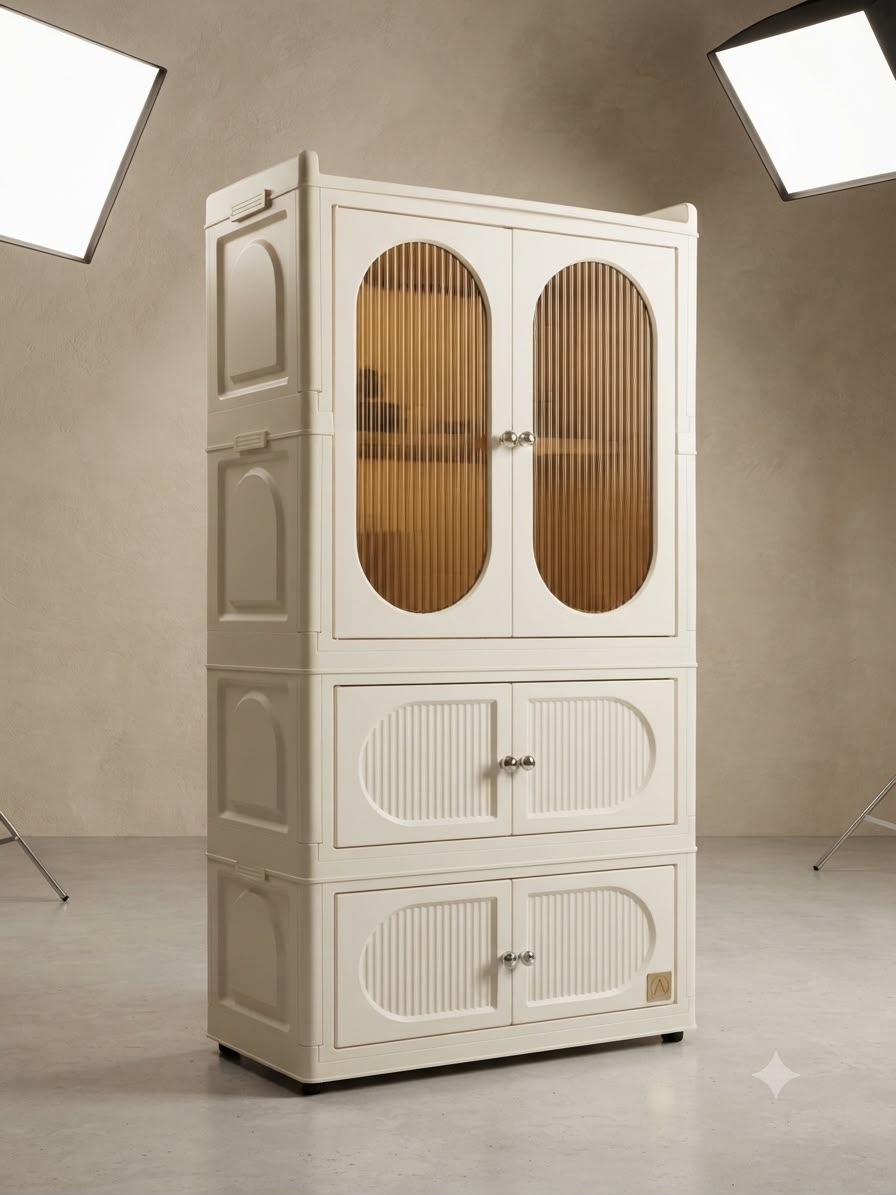 WhatsApp Image 2026-09-19 at 3.25.08 PM (1) Plastic Wardrobe 142*70*35 - Image 1