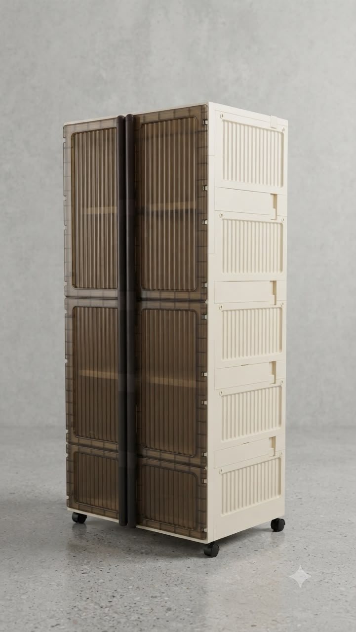 WhatsApp Image 2026-09-19 at 4.42.09 PM Plastic Wardrobe 170*70*45 - Image 1