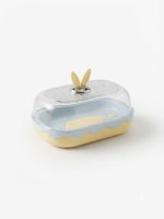 Cute Bunny Soap Dish Box with Transparent Lid - Image 3