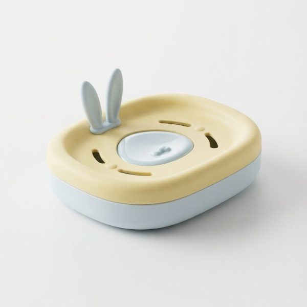 Cute Bunny Soap Dish with Drain Tray