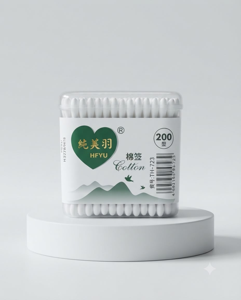 WhatsApp Image 2026-09-25 at 2.23.22 PM 200 Pcs Cotton Ear Buds - Box Pack - Image 1