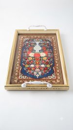 Designer Serving Tray with Handles - Floral Print