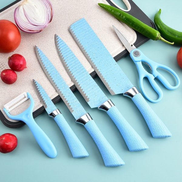 Set of 6 Stainless Steel Knives Set