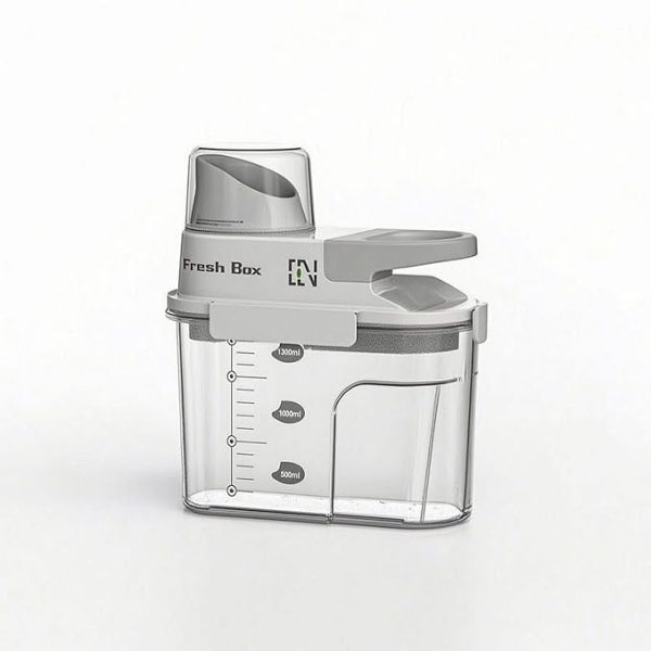 Clear Storage Container - Grey Handle