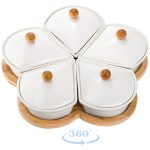 Ceramic Divided Serving Dishes with Lid - Image 8