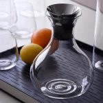 Glass Water Carafe Pitcher with Stainless Steel Flow Lid - Image 3